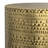 Johnsen 15"W Metal Industrial Boho Tribal Pattern Drum End Table with Textured Finish, Assembled-104200693