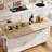 72"W  Kitchen Island With Leaf