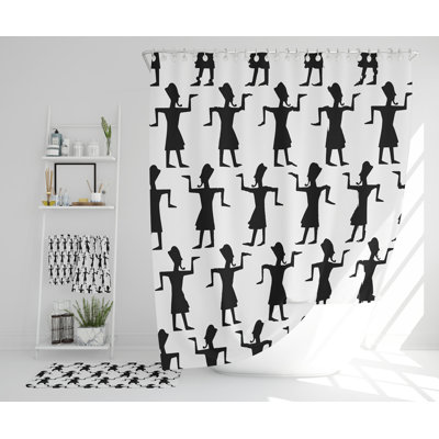 Nataliee Polyester Shower Curtain Set