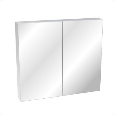 Armoire à pharmacie avec miroir pour salle de bain, miroir de salle de bain mural avec rangement, tablettes réglables, cadre en aluminium