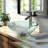 Tempered Glass Circular Vessel Bathroom Sink-170141481