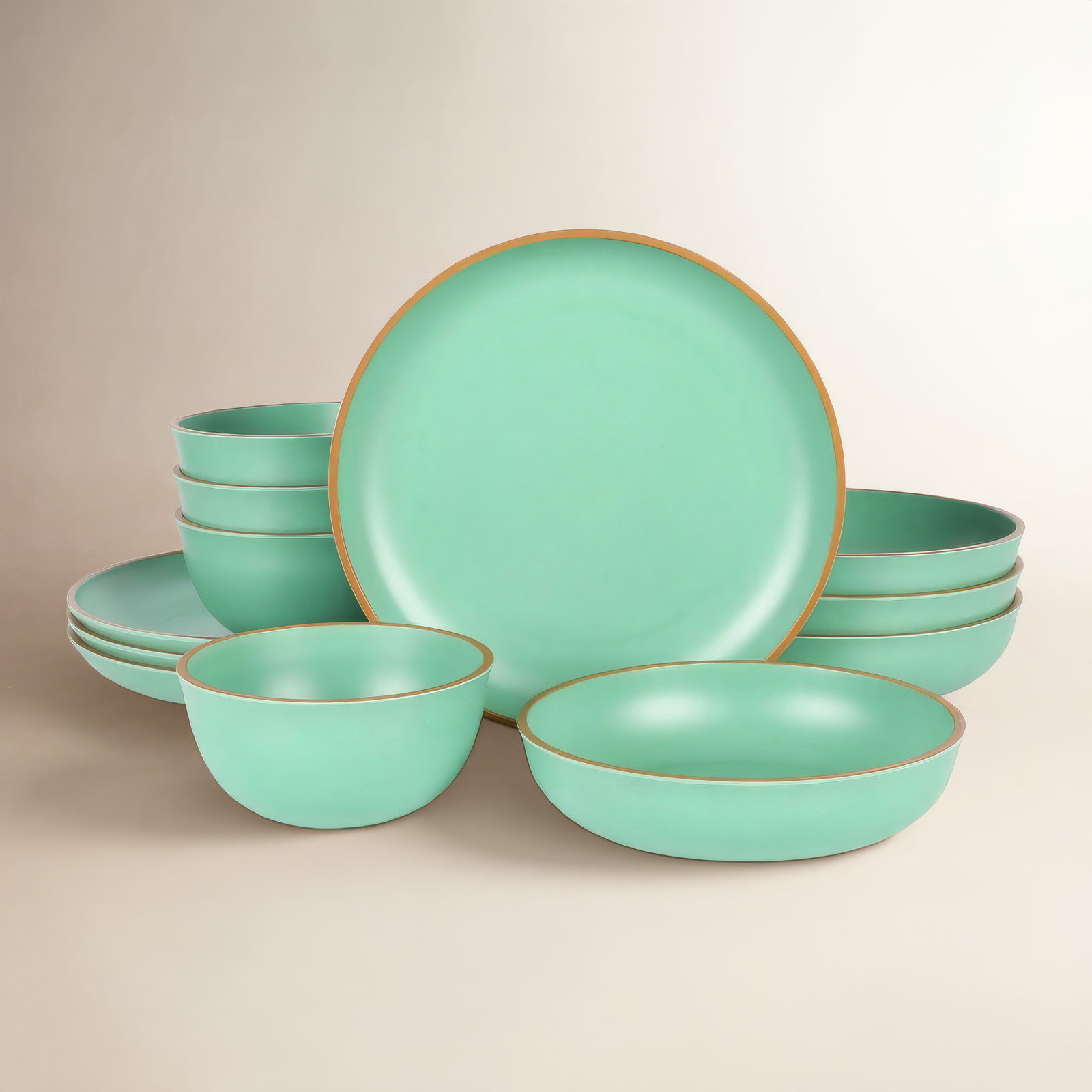 Rockabye Dinnerware Set, Green