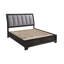 Ensemble de chambre à coucher avec lit plateforme gris 6 pièces: lit, commode, miroir, 2 tables de chevet, commode-1096855488