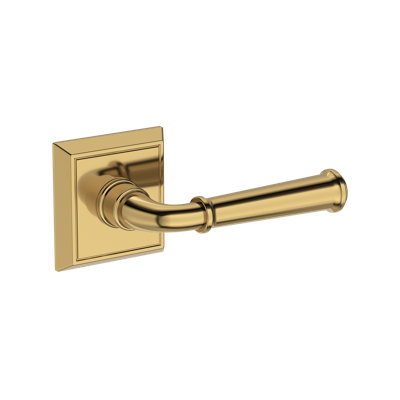 Dunsmoor Half Dummy Lever with Chamfered Square Rose in Polished Chrome