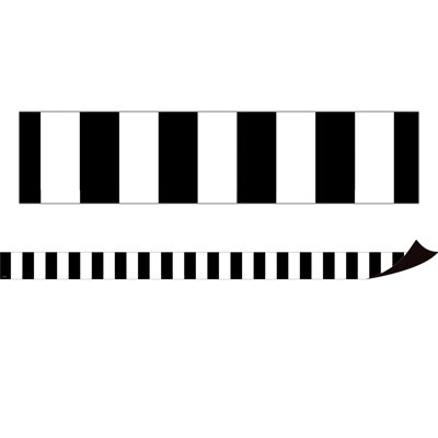 Bordure magnétique à rayures