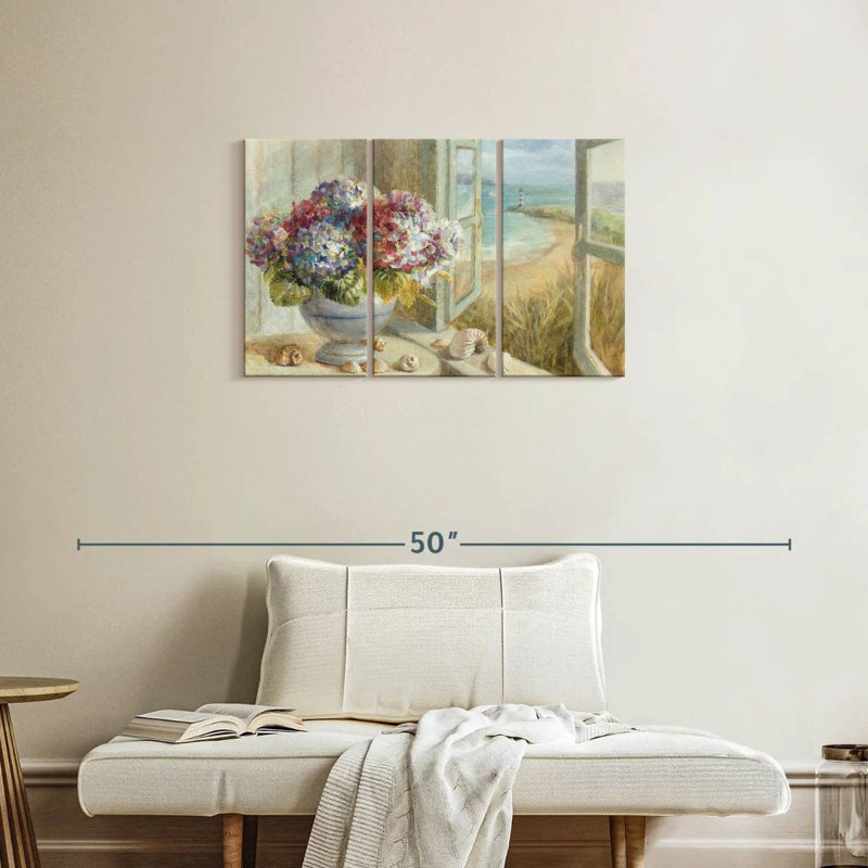 Harnek Coastal Hydrangea I, 20" H x 33" W