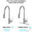 Stainless Steel Kitchen Faucet With Soap Dispenser In Brushed Nickel - To Scratches And Rust, Spot Finish, 1.8Gpm For Pull Down & Scratchproof, Rustproof, Spot- Hose-1433302913