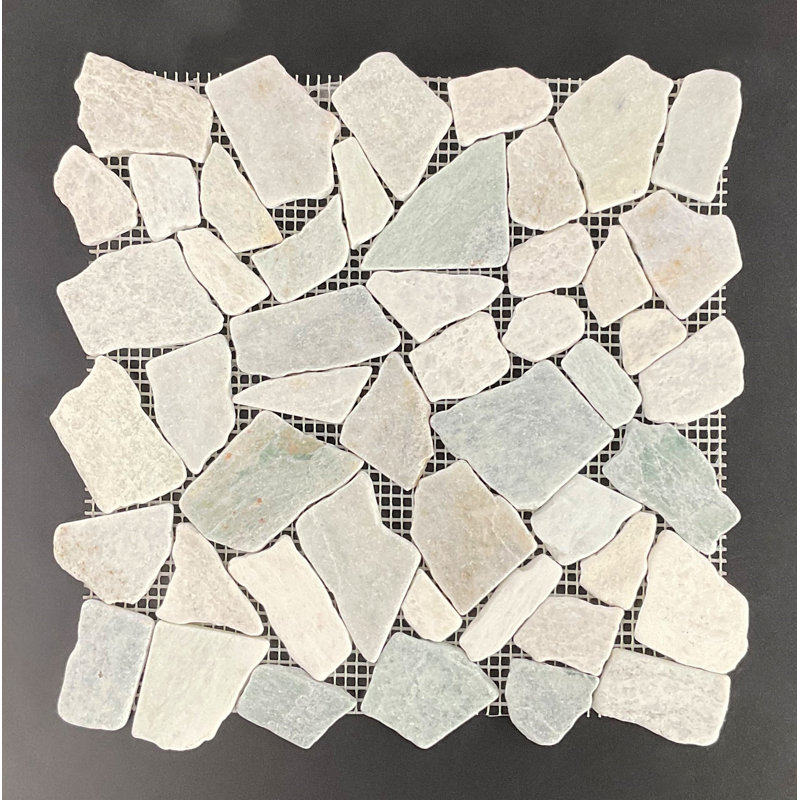 Carreau de mosaïque 12,5 "x 12,5", Vert Ming