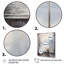 «Grey Misty River Window View II - Farmhouse Windows», art mural-570537301-805188601
