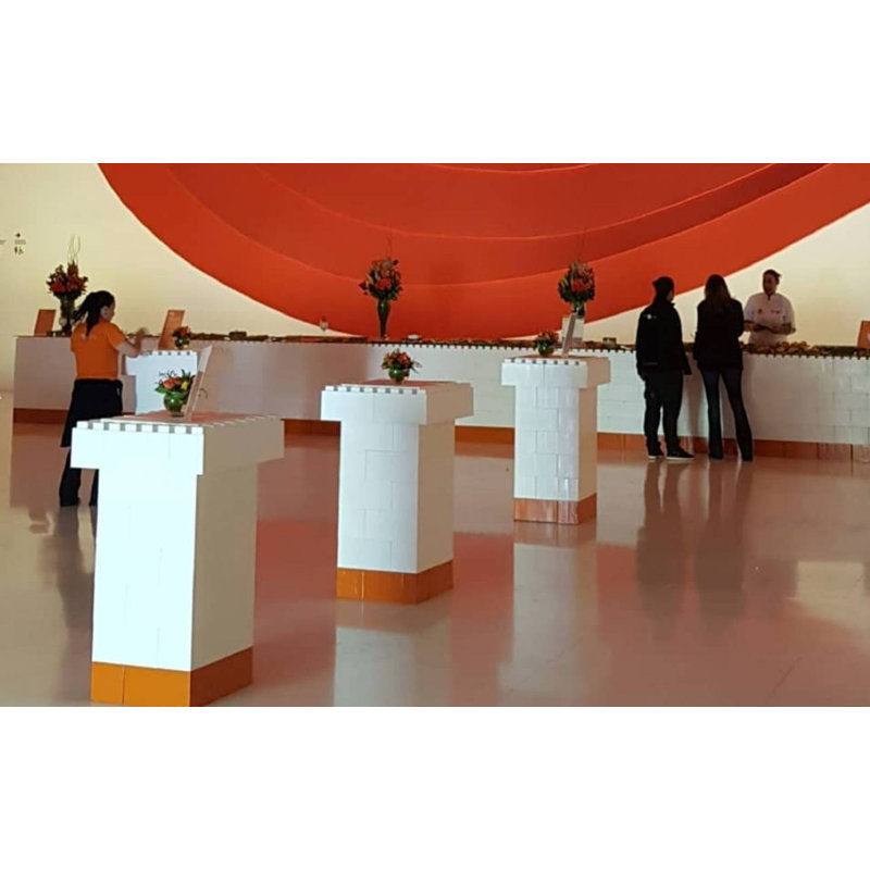 Podium en plastique 43 po, Translucide
