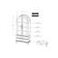 Armoire 2 tiroirs 2 portes Arlette-107101709
