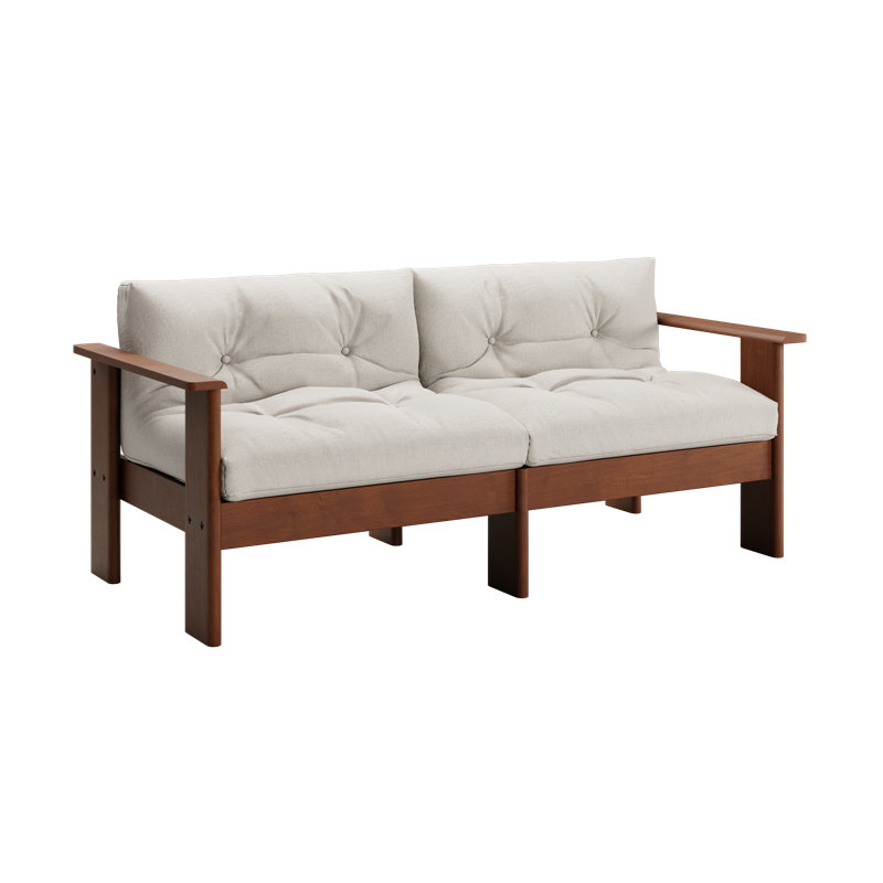Bacana Loveseat, Oat Upcycled Poly