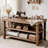 63" Solid Wood Sewing Table, Craft Table with Storage