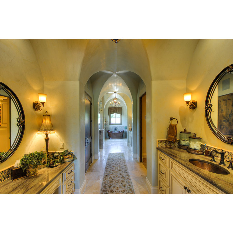 67" Hammered Copper Double Slipper Bathtub