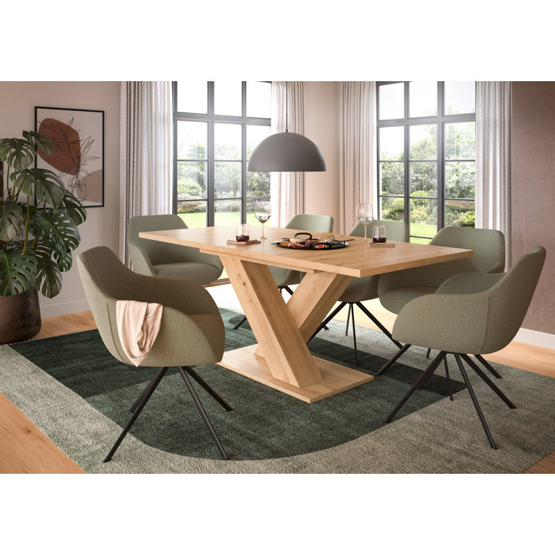 Tavaris Oak Dining Table, Oak Wood