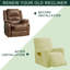 Housse pour fauteuil inclinable à coussins carrés/rectangulaires-971991220