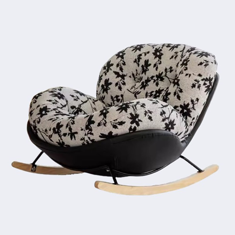 Chaise berçante de loisirs Modern Home Living, Noir