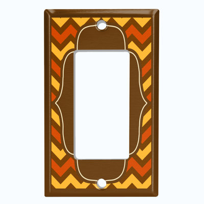 Patterned 1 - Gang Toggle Light Switch Standard Wall Plate