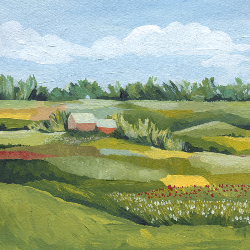 «Legates Idyllic Valley I on Canvas» par Grace Popp, reproduction, H 12 po x l 12 po