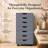 7-Drawer Mobile File Cabinet with Storage, Wood Storage Cabinet, Rolling Organizer for Office Supplies, Documents, Craft Materials, Home Office & Study-1824559435