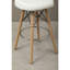 Naya Upholstered and Faux Leather Bar Stool with Solid Wood Frame