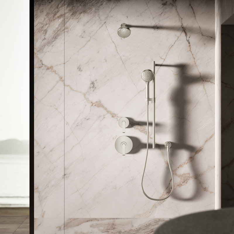 Awaken B110 Four-Function Handshower, 2.5 Gpm, Vibrant Brushed Nickel