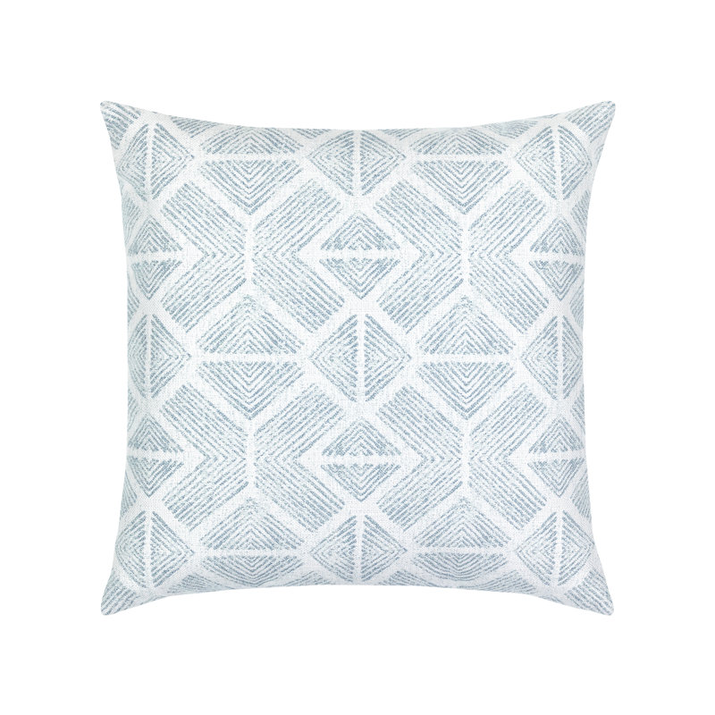 Bakuba Outdoor Square Sunbrella® Pillow Cover & Insert, 20"H x 20"W, Stream