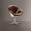Chaise d'appoint avec coussin rembourré