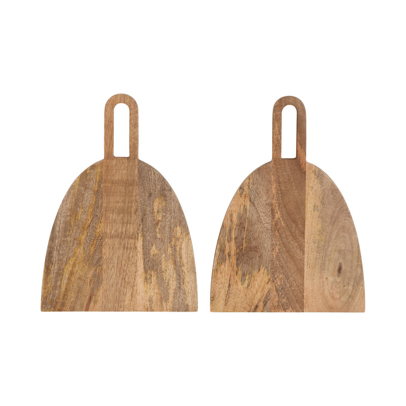 Plateau en bois massif Greenebaum Crosston - ensemble de 2