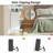 6 Drawer Dresser with Charging Station & LED Lights, Modern Chest with Power Outlets for Bedroom-392816857
