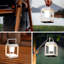 Lampe de table blanche blanche alimentée à l'énergie solaire, contrôle tactile imperméable portable à intensité variable, rechargeable pour le camping en terrasse-124525165