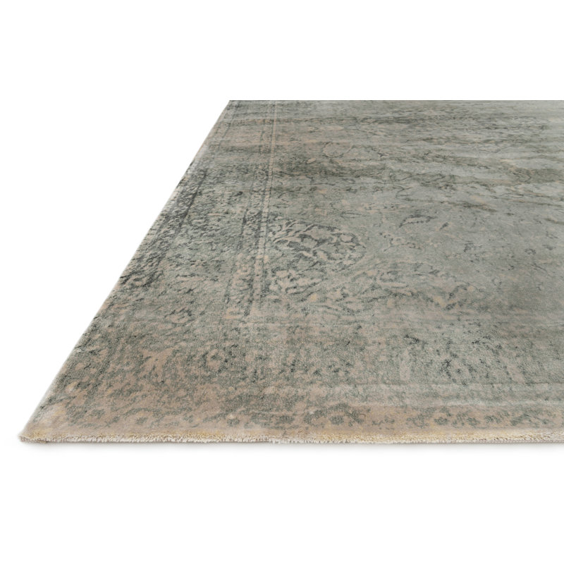 Waldon Viscose Oriental Indoor Rug, Rectangle 3'3" x 5'3"