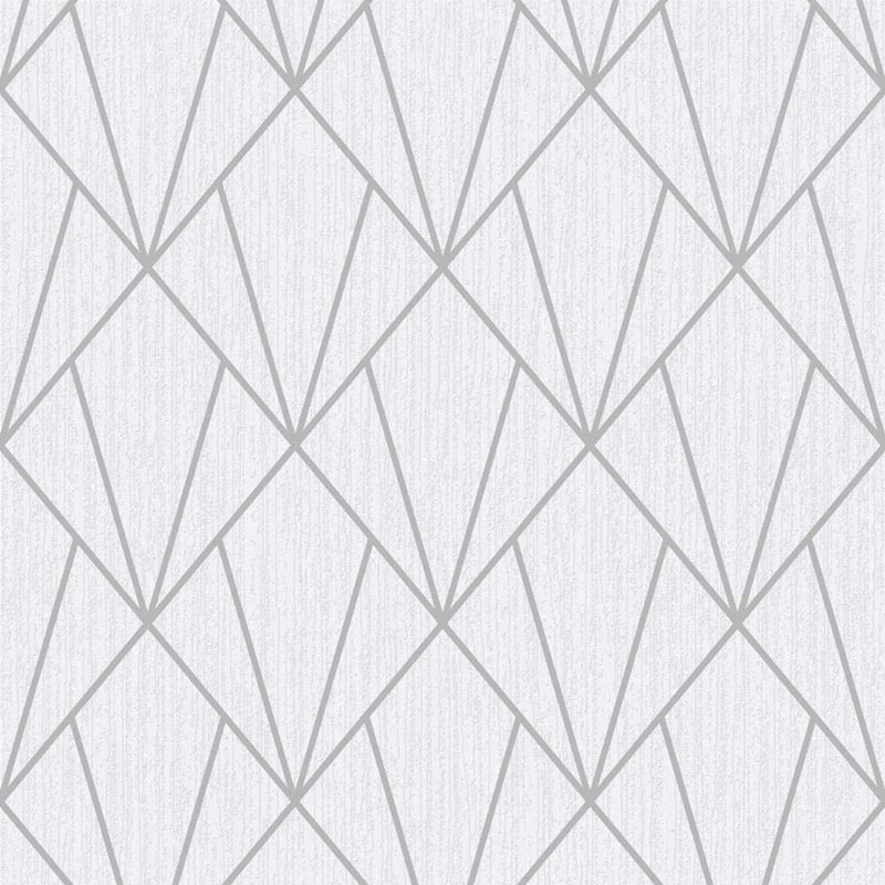 Blaza 10.05m x 53cm Textured Glitter Wallpaper Roll, Silver