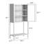 Armoire de rangement en métal 59 po H