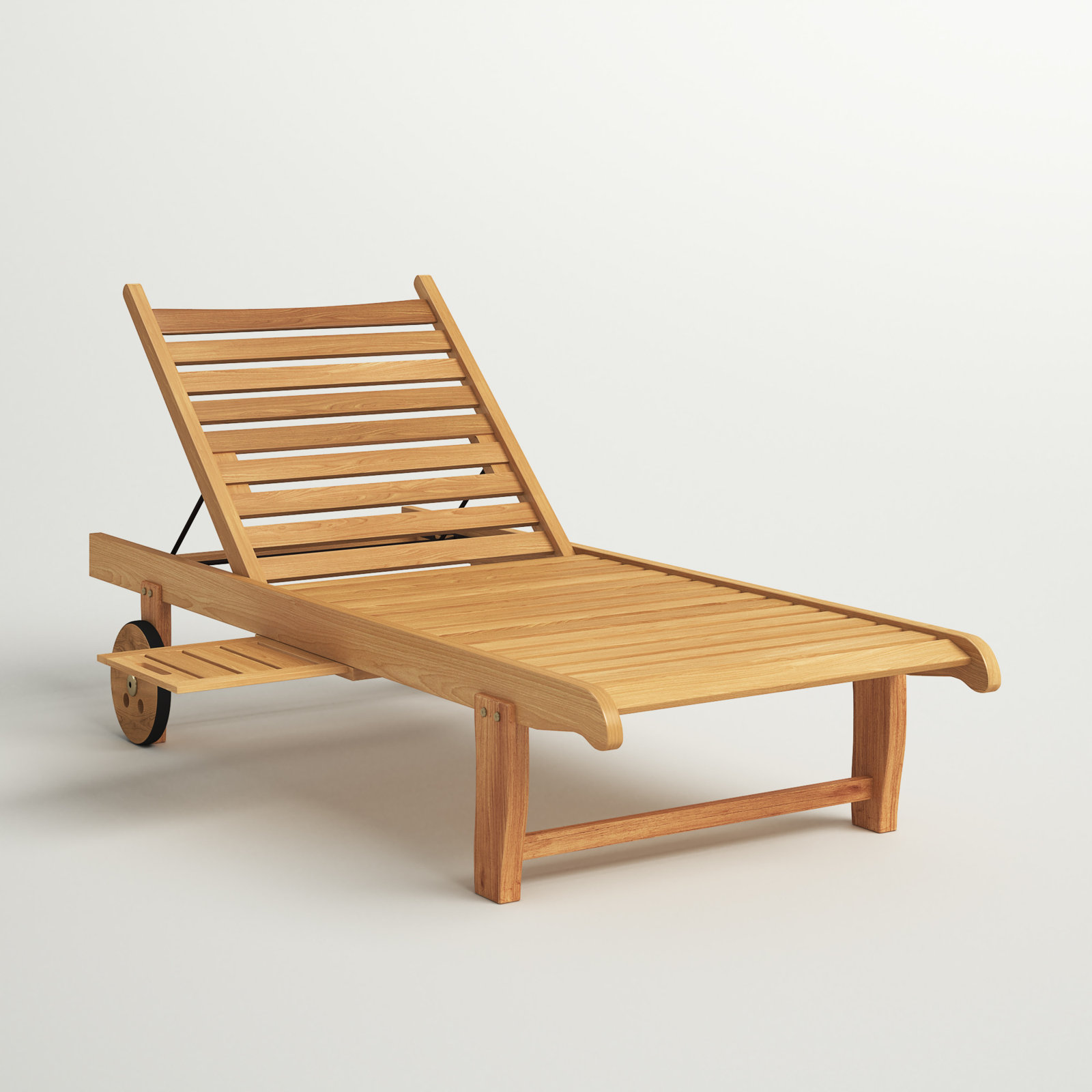 23.5'' Outdoor Teak Chaise Lounge