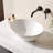 DeerValley Horizon Oval Vitreous China Vessel Bathroom Sink-81222962-128865644