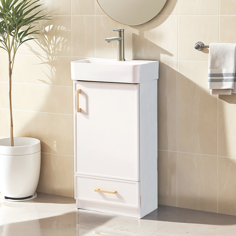 18" Modern Free-standing Bathroom Vanity Set