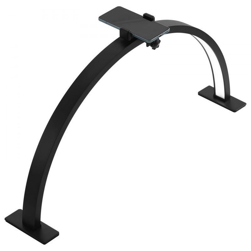 Lampe de bureau à clou demi-lune 30 W avec support pour téléphone Nail