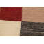 Tapis unique en laine noué à la main beige et rouge nouvel âge 3 pi x 4 pi 5 po