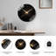 Superbe horloge murale art déco avec design étincelant - horloge murale moderne en verre 24 po