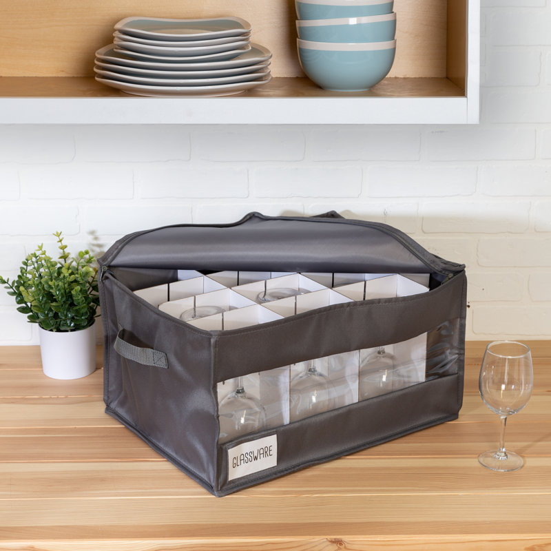 Fabric Stemware Storage