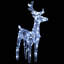 Décoration de Noël renne et traîneau 4 pièces Garden, 240 Leds, blanc