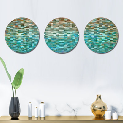 " Blocked Abstract " 3 - Pieces