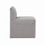 Chaise rembourrée avec roulettes