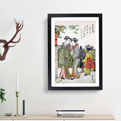 Shotenyama by Torii Kiyonaga - Picture Frame Painting Print