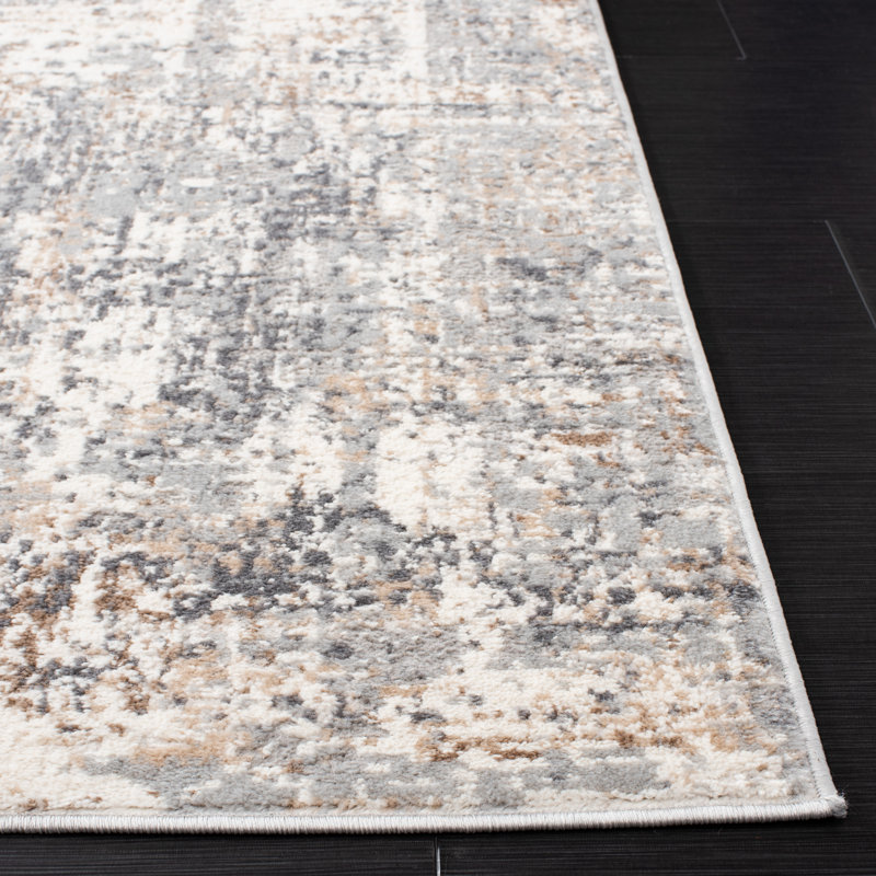 Tapis abstrait Bien-Zachary 100 Performance, Carré 3 pi