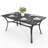 Rectangular Indoor/Outdoor Dining Table, Black