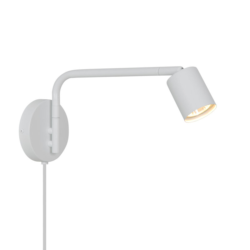 Steel Flush Mounted Sconce, White