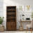 Haven 78 Inch High Bookcase Pier, No Assembly Required, Oak Bourbon Finish-979756514