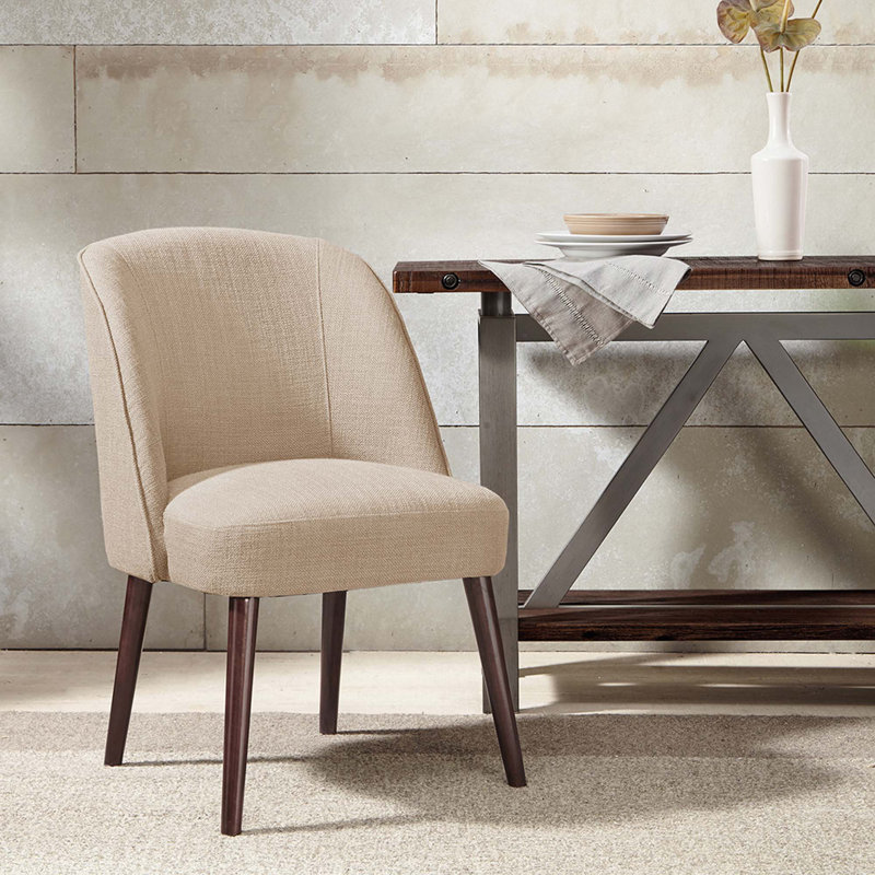 Chaise de salle à manger à dossier arrondi (ensemble de 1)